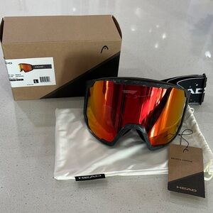 HEAD NEVES 5K Ski Goggles with Vibrant Red/Rethink Size L NWT